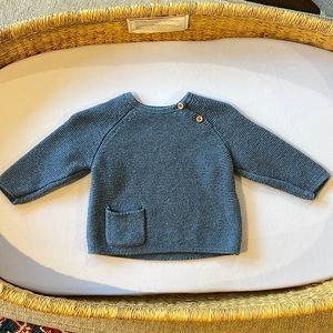 Zara 3-6 month button and pocket sweater